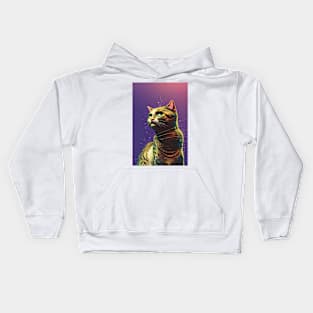 Cute cat perfect for your wall Kids Hoodie